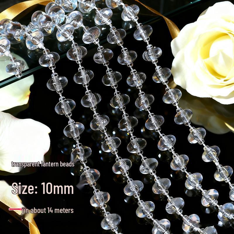 Акриловые бусины НЛО 10 мм для свадебной гирлянды, украшения прохода или люстры