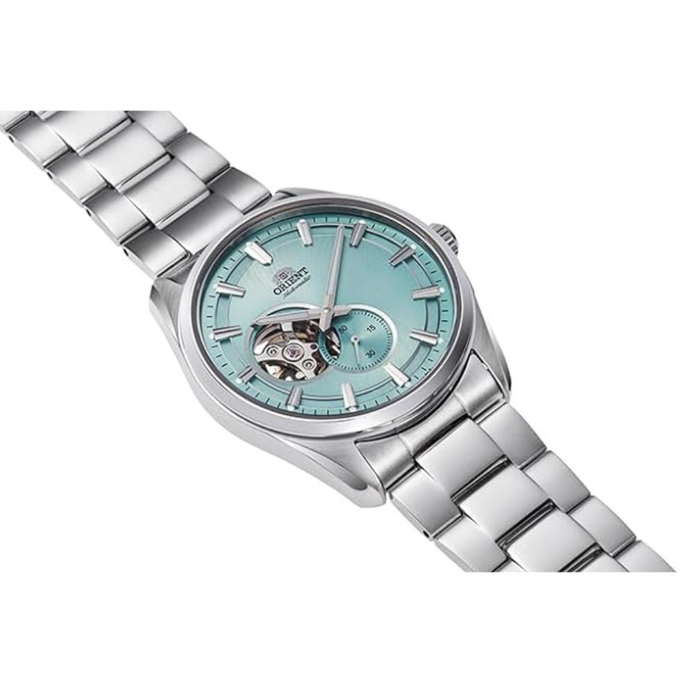 ORIENT Contemporary Semi Skeleton Automatic Blue Dial Men's Watch RN-AR0009L