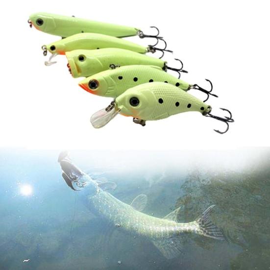 Ночная светящаяся рыболовная приманка, светящаяся искусственная твердая наживка, снасть с тройным крючком