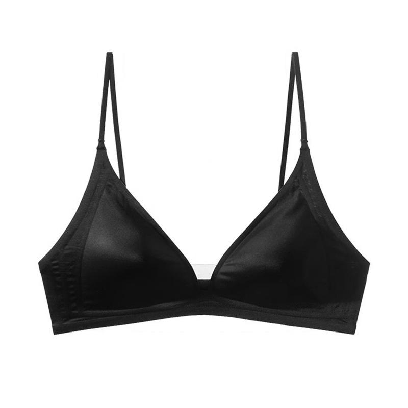 1 шт. Нижнее белье Элегантные тонкие бретели Дышащий нейлон Бесшовный Удобный женский бюстгальтер Однотонный