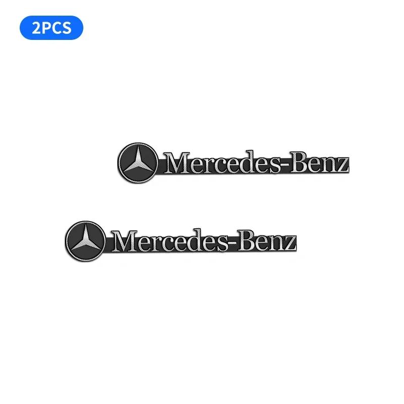 GLC 4pcs 3D aluminum speaker stereo speaker badge emblem Sticker for Mercedes Benz B/C/E/S Class A Class C200L GLC GLK CLA GLA