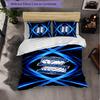 BIRMINGHAM CITY FOOTBALL CLUB 3 Piece Bedding Set Soft Duvet Cover Set with Pillowcases Printed Bedroom Decor Set for Home