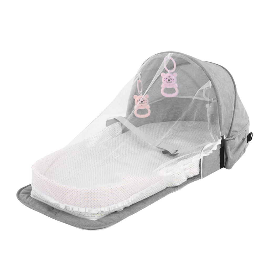 Fold Travel Crib Mosquito Curtain Waterproof Detachable Multifunctional Portable Travel Baby Bed