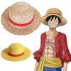 Шляпа-соломенная шляпа Луффи One Piece Мультфильм Косплей Кепки Аксессуары Козырек от солнца Родительско-детская шляпа Шляпа Луффи Для женщин Мужчин
