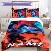 3pcs Custom Name World of Warcraft Bedding Set Duvet Cover Closure Includes 1 Duvet Cover & 2 Pillowcases for All Seasons Bedroom Decor