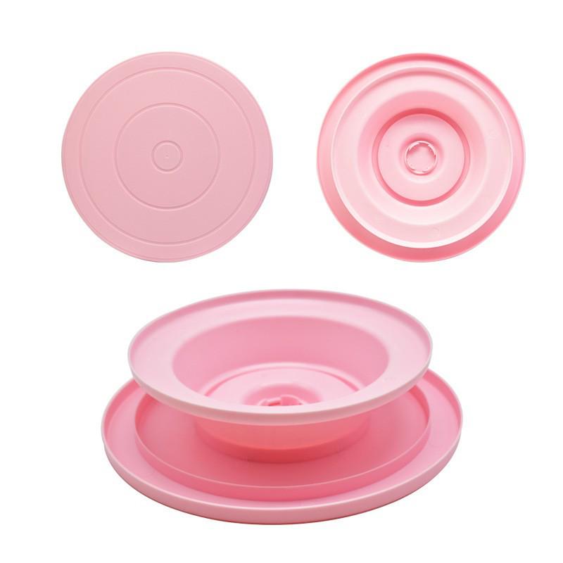 Lightweight Non-slip Plastic Cake Turntable and Piping Smoother