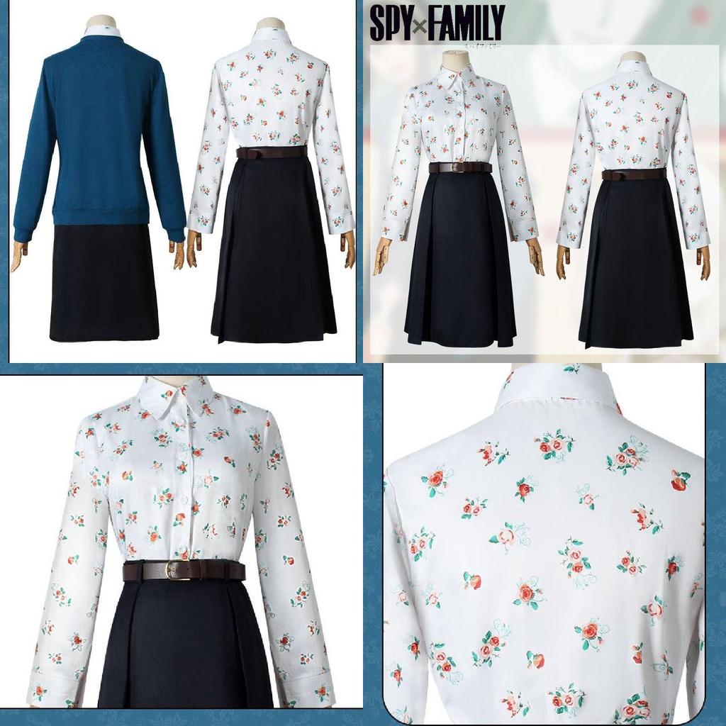 Spy×family Йор Форджер Женский Косплей Комплект Соблазнительное Полиэстеровое Платье для Рождественской Вечеринки