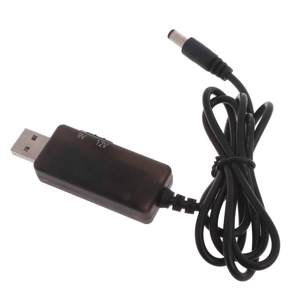 USB 5V к DC9V 12V Преобразователь Повышающий Напряжение Преобразователь Кабель Питания Шнур USB к Разъему 5.5x2.1мм Линия Питания DC