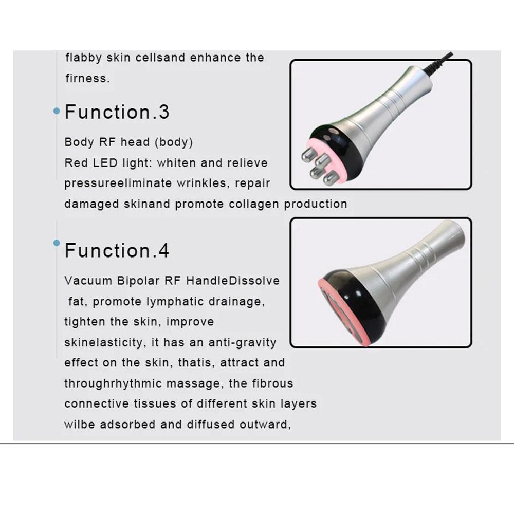 40K 4-1 Ultrasonic RF Machine Multipolar Body Shaping Facial Skin Tightening Lifting Home Beauty Device