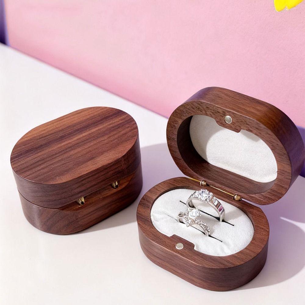 Handmade Rings Bearer Box Wooden Ring Display Box Proposal Box Wedding Ring Box Wedding Ceremony