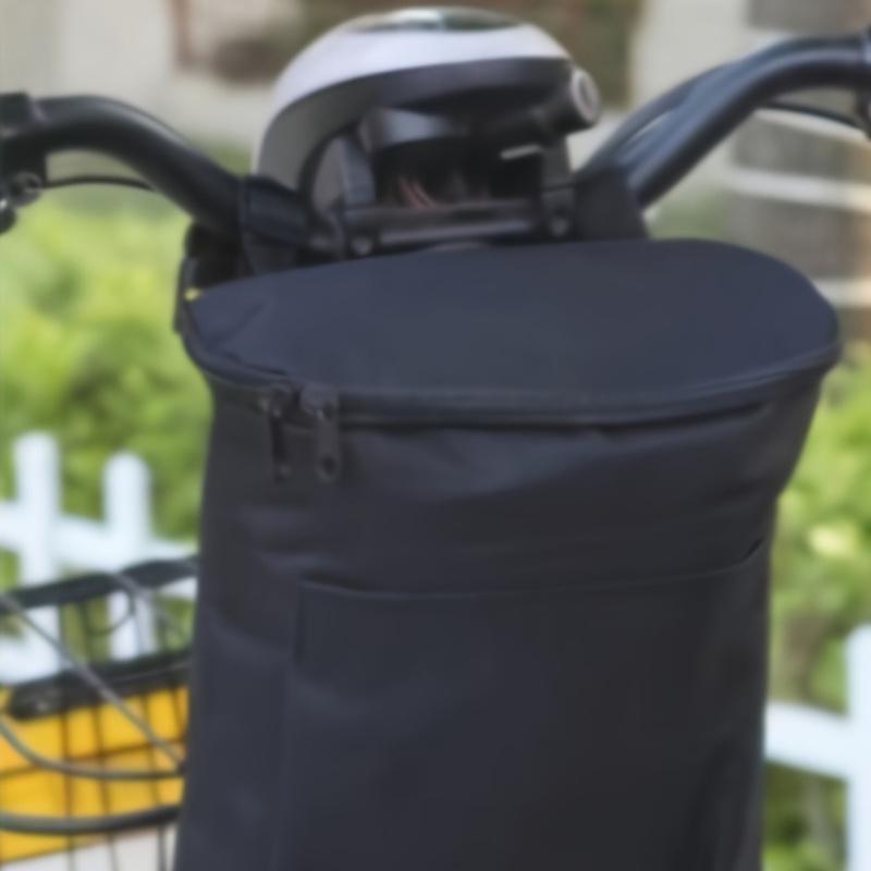 [Большая сумка] Прочная сумка на руль большой вместимости | Регулируемый ремешок, 3D решение для хранения для мотоциклов и электромобилей