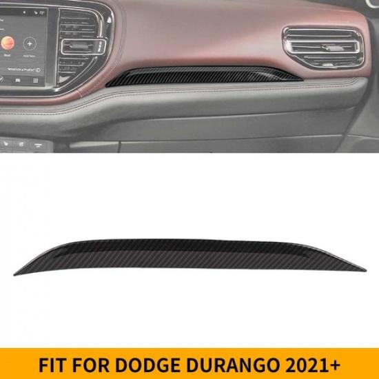 Carbon Fiber Inner Passenger Side Dash Panel Trim Strip For Dodge Durango +