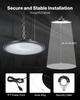 10 Pack LED High Bay Lights, 5000K 200W 30000LM Super Bright UFO LED Warehouse Shop Lights, IP65 Waterproof, 100-277V Wide Voltage for Warehouse