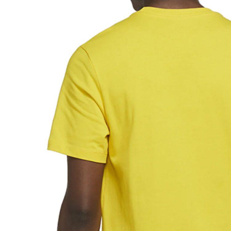 Nike Футболки Мужские Желтые С Круглым Вырезом Умеренный Прямой Крой CV2111-735