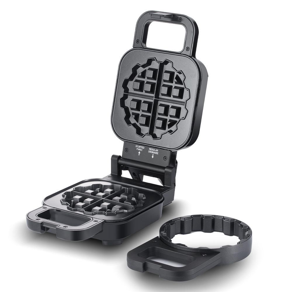 3-in-1 Waffle Breakfast Maker Donut Steak Sandwich Bread Maker Electric Griddle Toaster Multi-Functional Kitchen Appliance