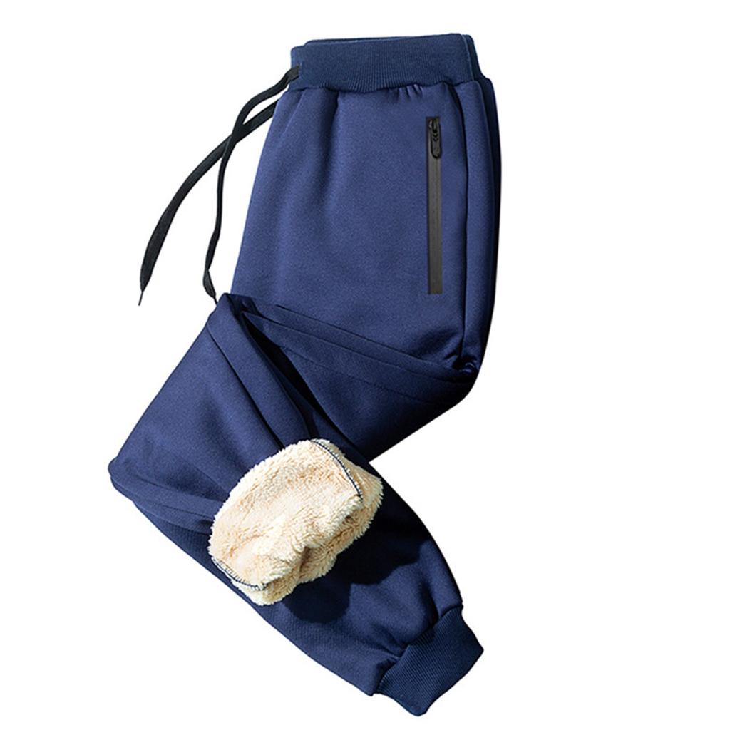 Штаны из овечьего флиса Мужские повседневные брюки Зимние спортивные брюки Мужские брюки больших размеров Мужские брюки-мешковатые корсетные спортивные штаны