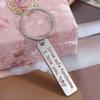 Stainless Steel Drive Safe Keychain Letter Keychain  Gifts for Valentines Day