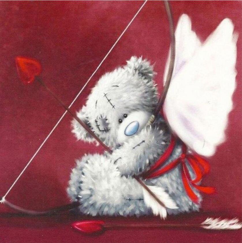 5D алмазная живопись плюшевый мишка полный алмаз животное круглый алмаз мозаика узор украшение дома Diy ручной работы