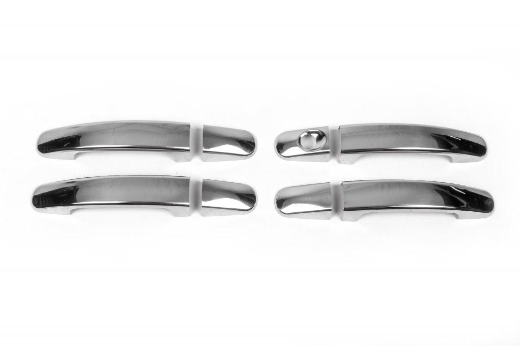 Накладки на ручки (4 шт., нерж.) OmsaLine - Итальянская нержавейка для Ford Ranger 2011-2022 гг