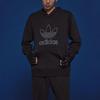 adidas Толстовка с капюшоном Adicolor Outline Trefoil черная мужская уличная одежда IU2373