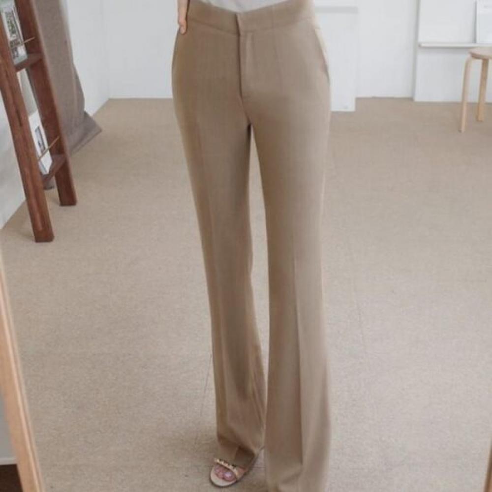 Style Latte Women Semi Bootcut Hidden Banding Summer Slacks