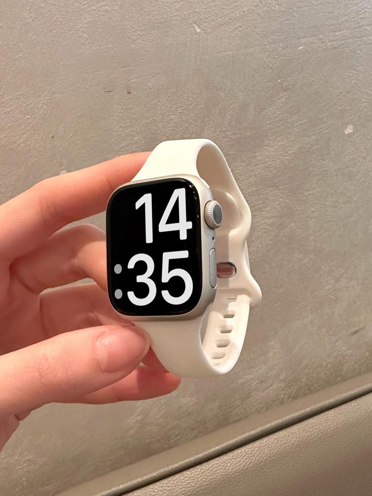Тонкий силиконовый ремешок для Apple Watch 45 мм 44 мм 40 мм 41 мм 42-38 мм спортивный браслет для iWatch Series 8 7 SE 3 4 5 6 9 10 Ultra 2 49 мм