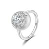 Luxurious Gold Moissanite Ring Brushed Vintage Luxury for Women Platinum Rings Fine Jewelry Gift