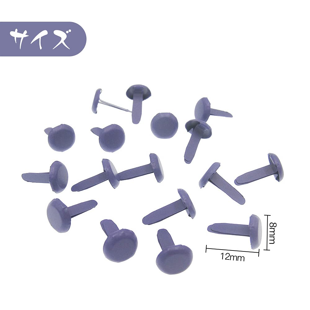 YFFSFDC Cotter Pins 8mm X 12mm Set of 200 Fasteners Pushpins Thumbtacks Mini Cotter Pins DIY Accessories for Document Mixed Colors Crafts,