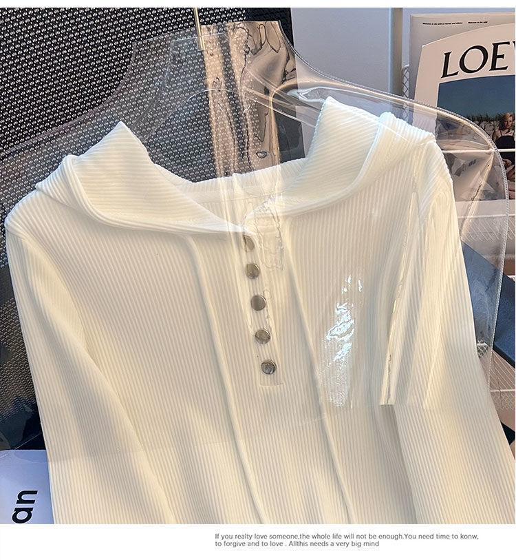 Plus Size 240 Jin Loose Fit Drawstring Hooded Long Sleeve Women's T-shirt - Spring/Autumn Slimming Base Top