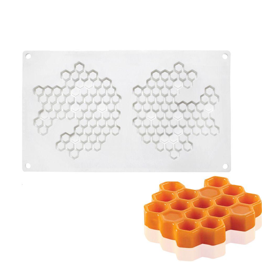 Форма для мастики Шоколадный трафарет Силиконовая форма Кружевная форма для торта 3D Сотовая форма Украшение торта Бордюр