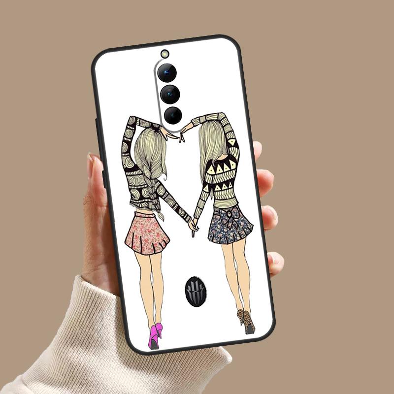 Чехол для девочек Bff Лучшие подруги Навсегда Всегда для ZTE Nubia Red Magic 10S 9S 8S 8 9 10 11 Pro Plus 6 7 6S 7S Pro 5G 6R 10 Air