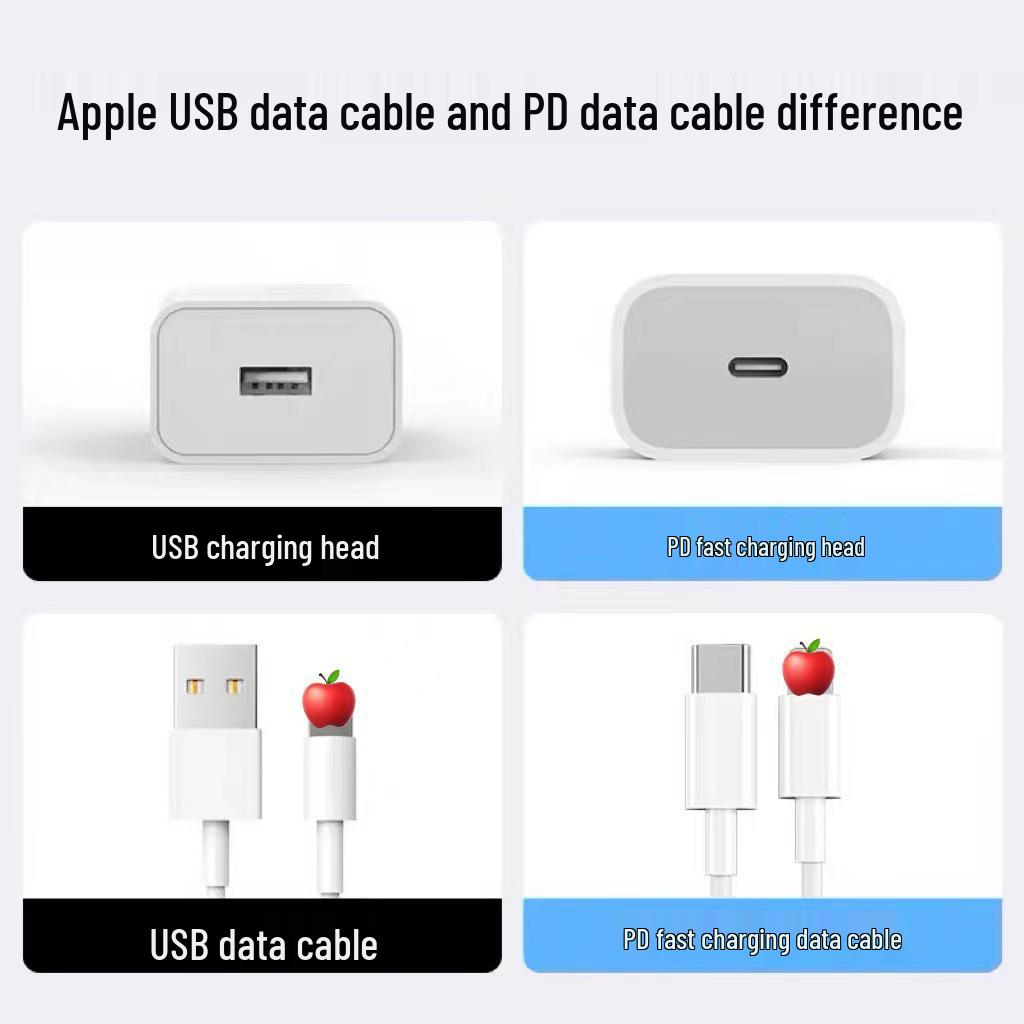 Кабель E75 USB PD 20W для быстрой зарядки, совместимый с Apple для iPhone