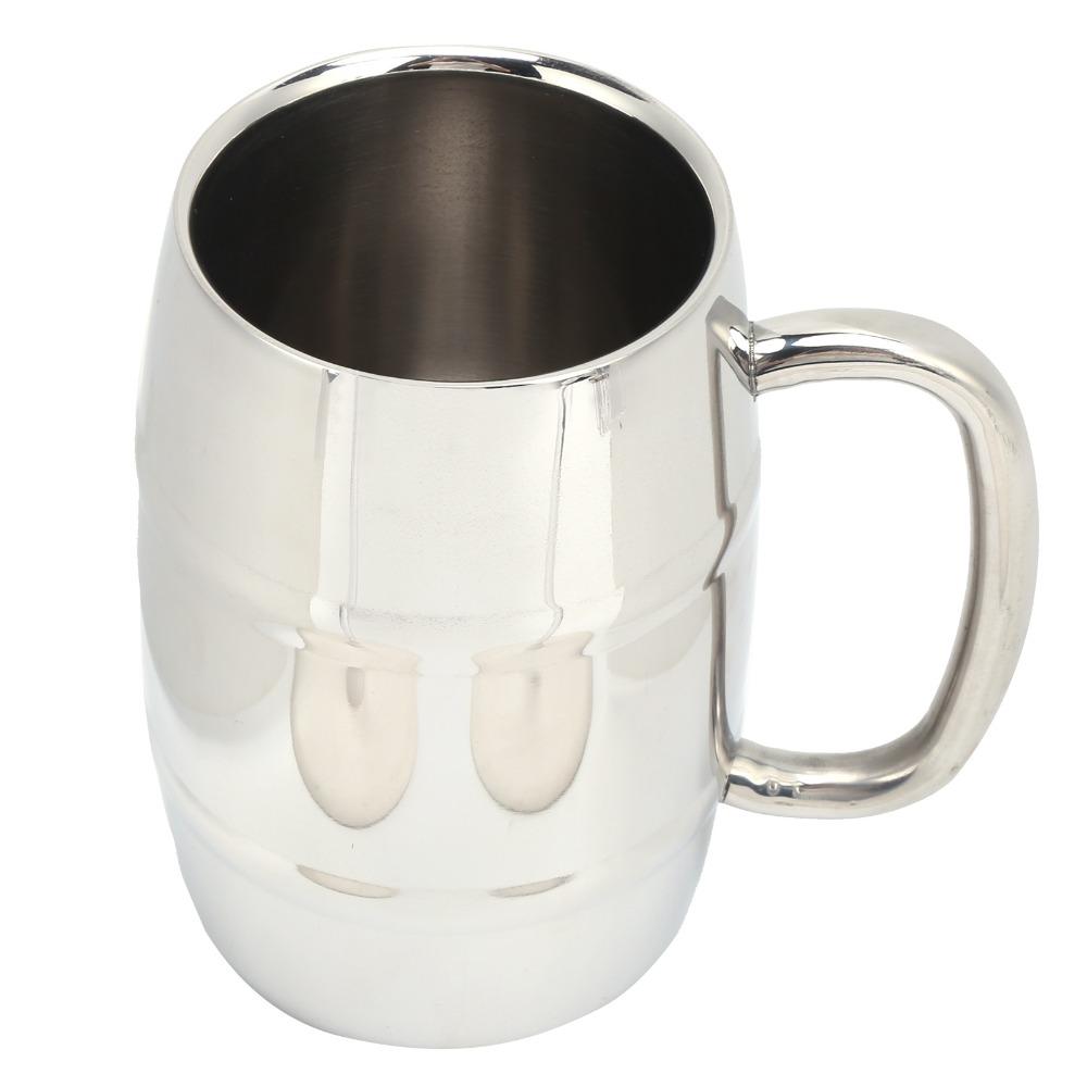 Whiskey Barrel Stainless Steel Coffee Mug Insulated Coffee Mug Indoors and Outdoors