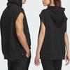 Adidas Originals Wing Chun Series Solid Color Logo Sports Loose Hooded Vest Unisex Vests Black IZ1533