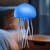 Smart Color-Changing Sound-Activated Jellyfish Lamp Floating Tentacles Creative Mood Sensor Night Light with Plastic Base