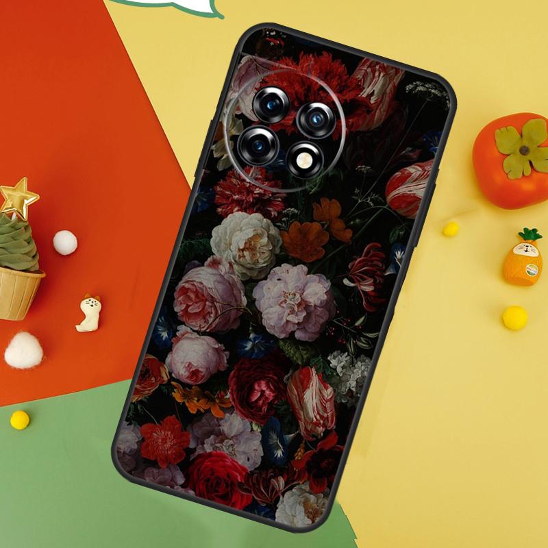 Ночной Цветочный Задний Чехол Для OnePlus 15 13R 13 13T 12 12R 11 10 10T 8T Nord CE 5 2 3 4 Lite N20 N30 Обложка