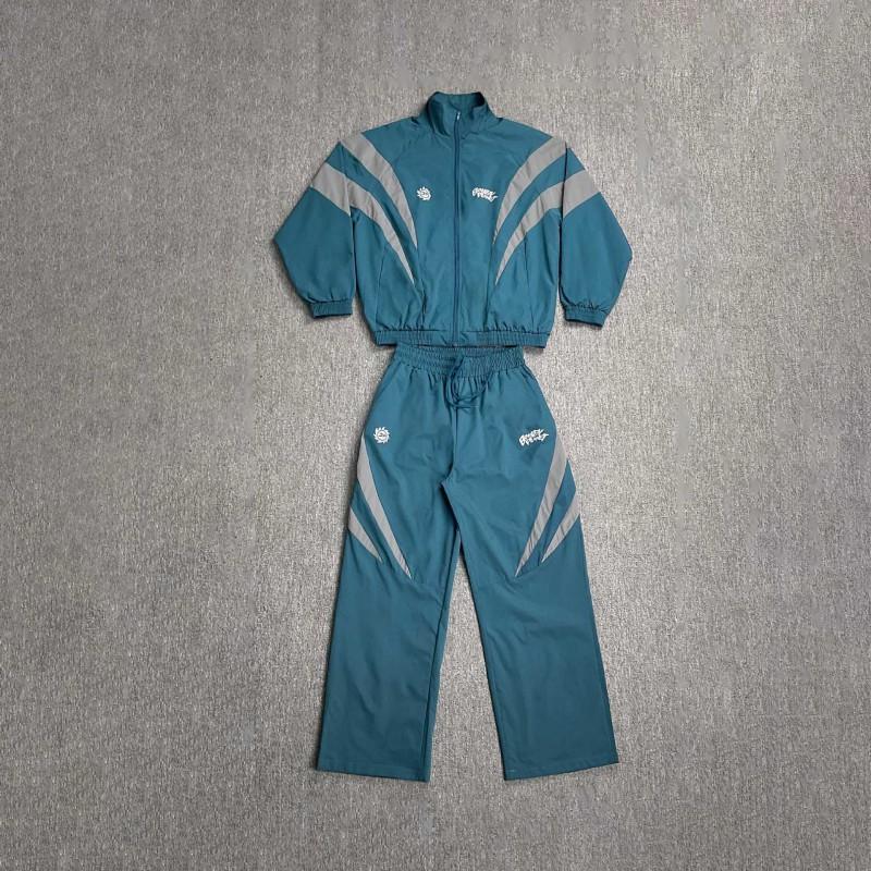 Unisex Reflective Letter Print Hoodie Jacket Casual Long Pants Set Streetwear Outfit Teens Young Adults