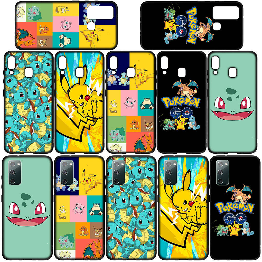 Чехол для телефона для iPhone 17 16 15 Plus Xiaomi Poco F8 F7 X7 X6 M8 C85 C75 Redmi Note 14 12 11 13 Pro Max A4 14C 13C 15C Pokemon GO Пикачу Сквиртл Чехол
