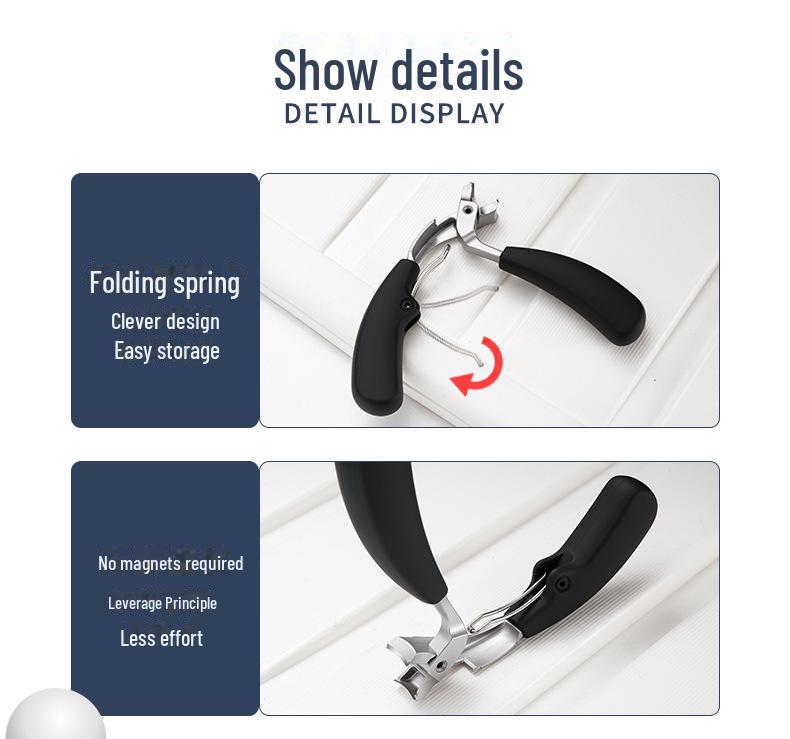 Высокоточные широко раскрытые кусачки для ногтей с локтевой конструкцией для маникюра