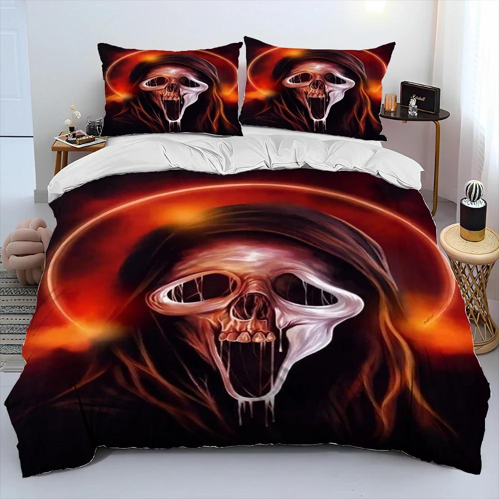 Anime Movie Duvet Cover Character Chucky Saw Comforter Bedding Set,Bed Set Quilt Cover Pillowcase,King Queen Size Bedding Set