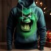 Мужская модная толстовка с 3D принтом и рисунком эльфа, спортивные праздничные толстовки с длинными рукавами и капюшоном с принтом переднего кармана, толстовка с капюшоном