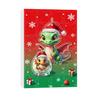 Christmas Countdown Calendar Advent Box 24-Day Mini Cute Flying Dragon Ornament Multifunctional Holiday Decoration for Kids Family Home Car
