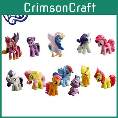 Набор из 12 фигурок My Little Pony, топперы для торта, украшения для дома, подарки