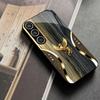 Чехол для телефона 'Древесная текстура и Золотой Феникс' стекло s26 ultra case s25 ultra case для Samsung Galaxy S26 S25 S24 S23 S22 FE Ultra Plus