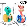 Creative Fawn Sliding Tumbler Toy Early Education Children's Tumbler Rattle  Learn To Crawl