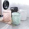 Cotton Linen Laundry Basket Large Foldable Laundry Basket Storage Basket Laundry Basket Toy Storage Bucket