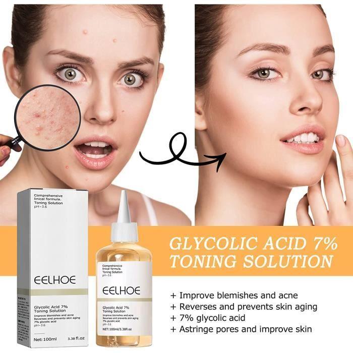 Solution Tonique - Glycolic Acid 7% - 100ml - Vegan - Tous types de peau