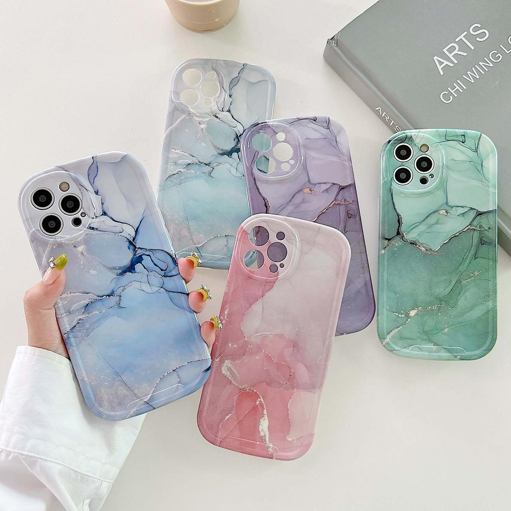 Imd Marble Ins красный фиолетовый чехол для телефона для Iphone 11 12 Pro Max Xr 13 Promax Xsmax X силиконовый мягкий противоударный чехол для задней панели