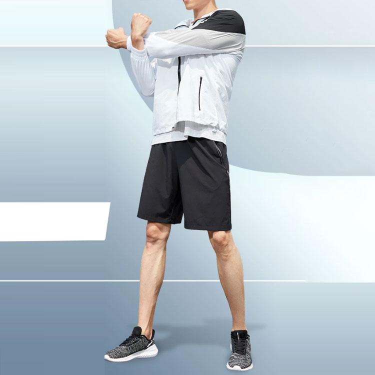 Шорты для бега Li Ning Training Series Quick-Dry, мужские, черные, AKSR125-1