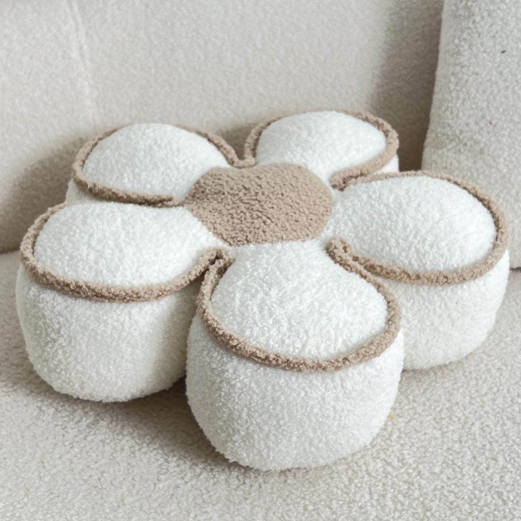 Шикарная геометрическая подушка с цветочным принтом - Мягкая, моющаяся полиэстеровая подушка для декора кровати и дивана